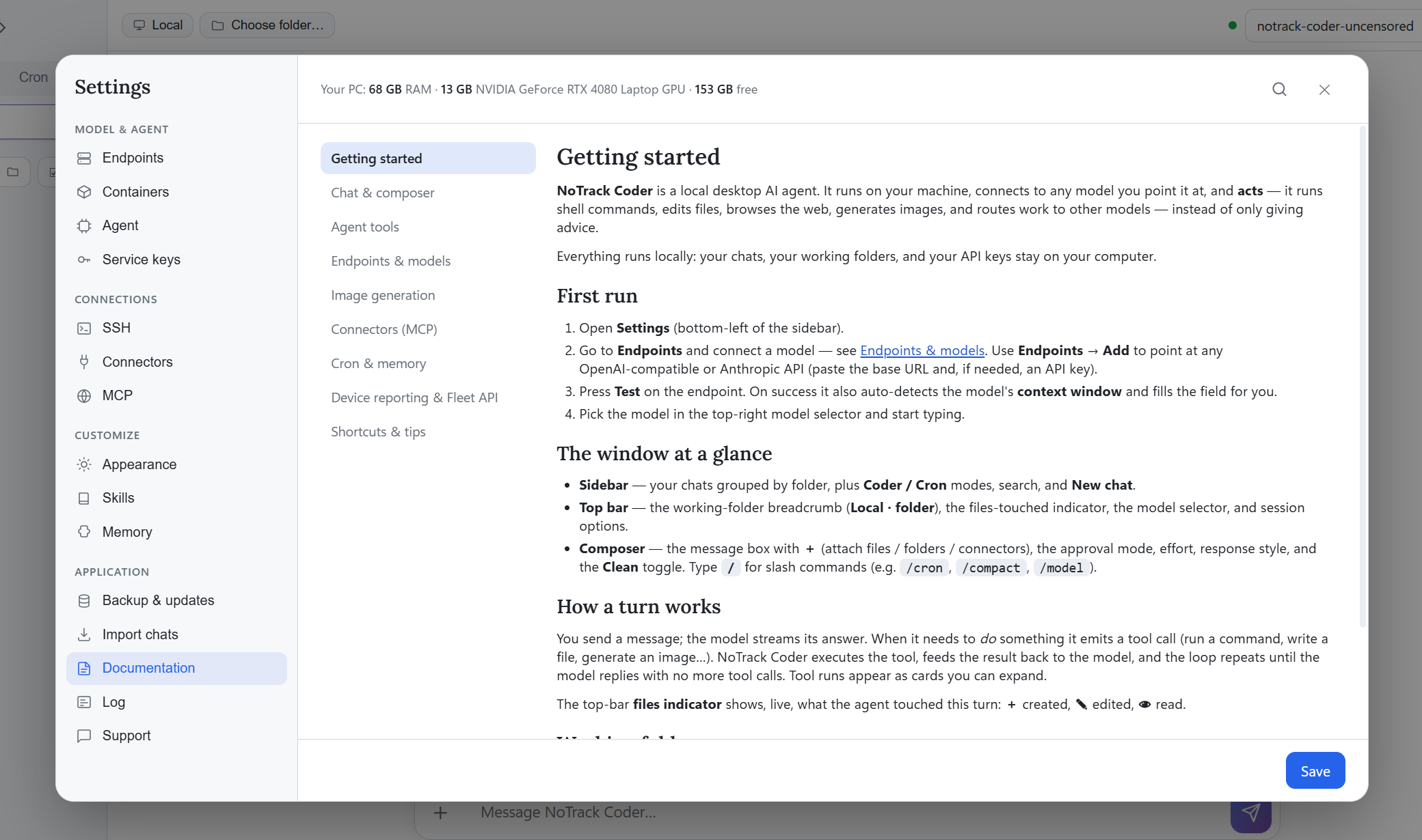 The shared reference includes documentation inside the workspace.